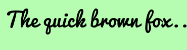 Image with Font Color 000000 and Background Color B6FDB2
